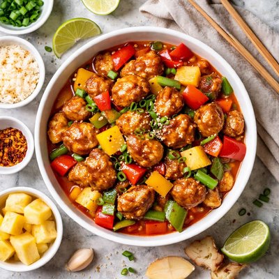 Image of Sweet and Sour Chicken or Pork
