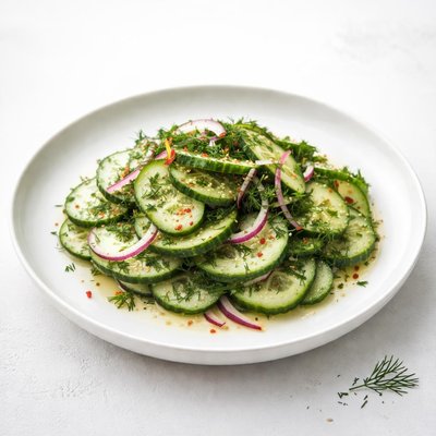 Image of Sweet and Sour Cucumber Dill Salad