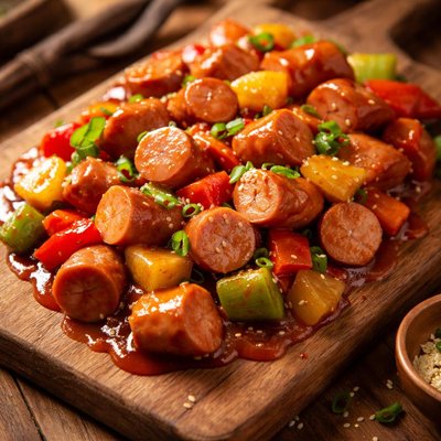 Image of Sweet and Sour Hot Dogs Simple