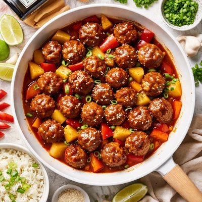 Image of Sweet and Sour Meatballs with Cointreau