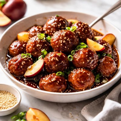 Image of Sweet and Sour Plum Meatballs