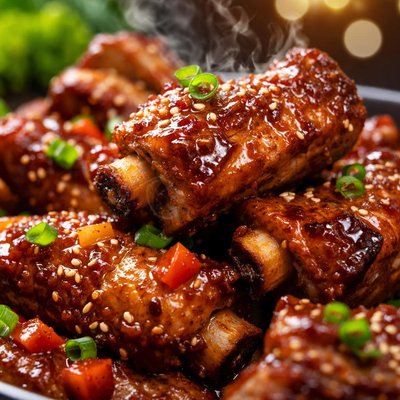 Image of Sweet and Sour Ribs for Crock Pot