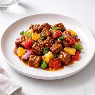 Image of Sweet and Sour Tempeh and Vegetables