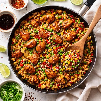 Image of Sweet and Spicy Chicken Fried Rice
