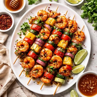 Image of Sweet and Spicy Shrimp Kabobs