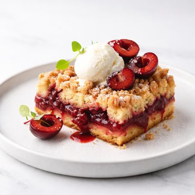 Image of Sweet Cherry Crumb Dessert