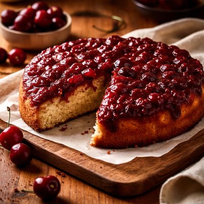 Image of Sweet Cherry Upside Down Cake