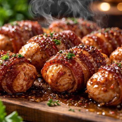 Image of Sweet Chicken Bacon Wraps