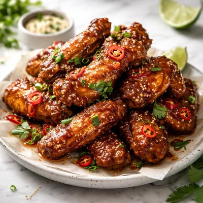 Image of Sweet Chili Glazed Chicken Wings