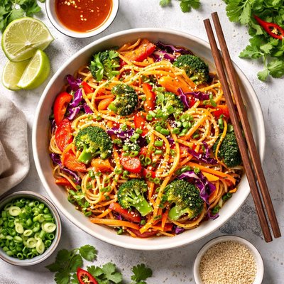 Image of Sweet Chili Lime Noodles with Vegetables