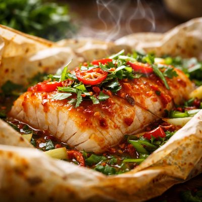 Image of Sweet Chilli Fish Parcels