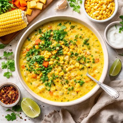Image of Whole30 Sweet Corn Soup