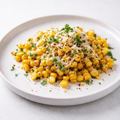 Image of Sweet Corn with Parmesan and Cilantro