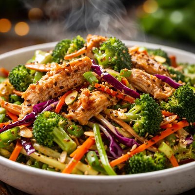 Image of Sweet Crunchy Chicken Broccoli Slaw