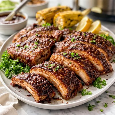 Image of Sweet Dry Rub Baby Back Ribs 6 Qt Electric Pressure Cooker