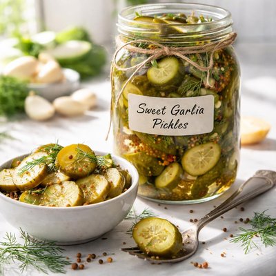 Image of Sweet Garlic Pickles