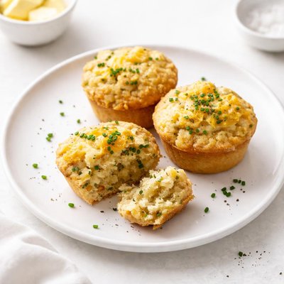 Image of Sweet Green Tomato Corn Muffins