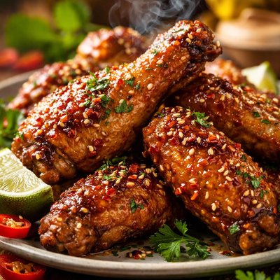 Image of Sweet Hot Mustard Chicken Wings