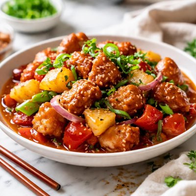 Image of Sweet N Sour Sauced Pork