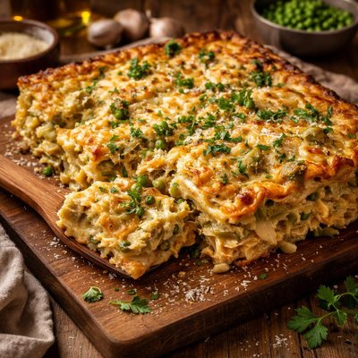 Image of Sweet Pea and Artichoke Lasagna
