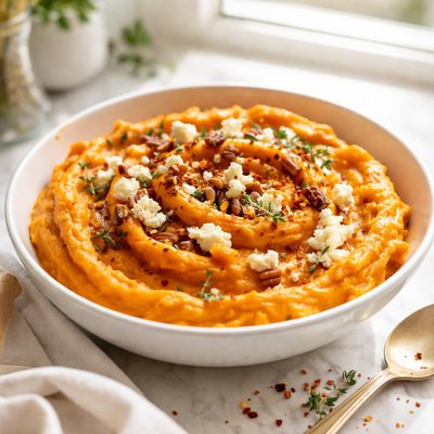 Image of Sweet Potato and Goats Cheese Mash
