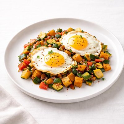 Image of Sweet Potato and Zucchini Hash