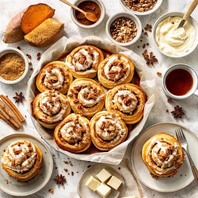 Image of Sweet Potato Cinnamon Rolls