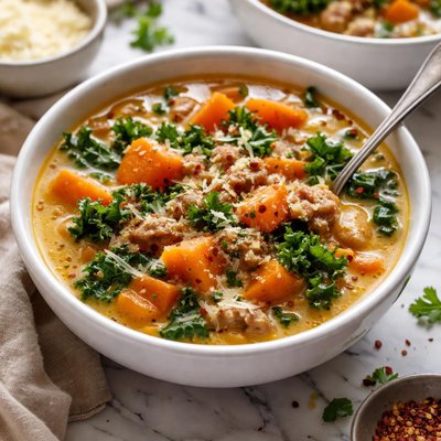 Image of Sweet Potato Sausage Soup