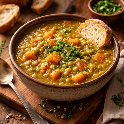 Image of Sweet Potato Split Pea Soup