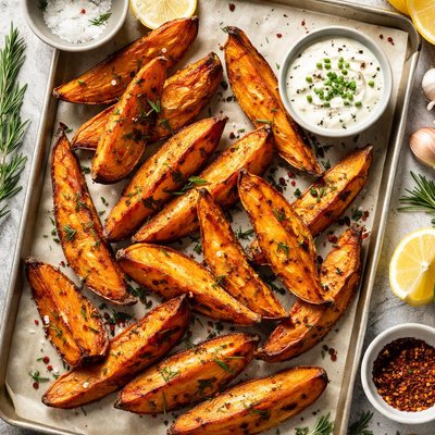 Image of Sweet Potato Wedges with Rosemary