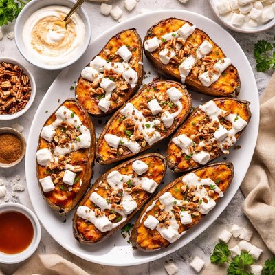 Image of Sweet Potatoes with Marshmallow Creme Sauce