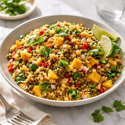 Image of Sweet Rice and Lentil Mango Medley