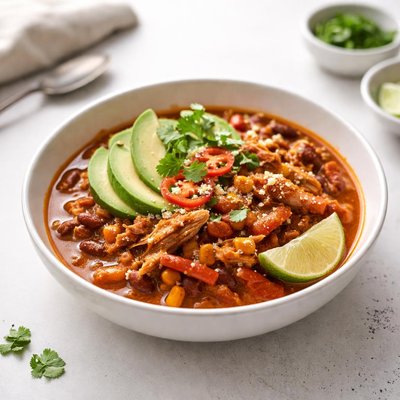 Image of Sweet Smoky Paprika Chicken Chili Slow Cooker