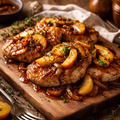 Image of Sweet Sour Apple Pork Chops