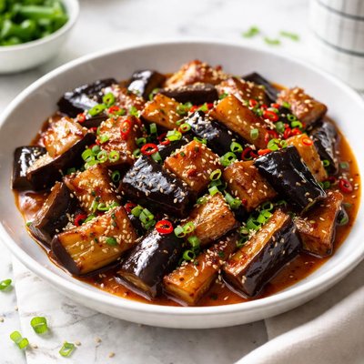 Image of Sweet Sour Eggplant Aubergine