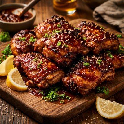 Image of Sweet Sour Grilled Chicken Thighs