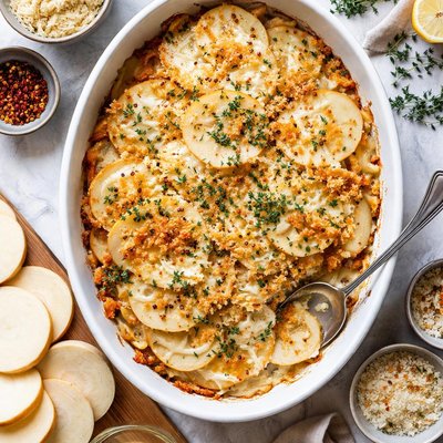 Image of Sweet White Potato Gratin