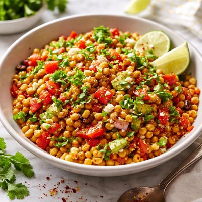 Image of Sweetcorn and Red Pepper Salad