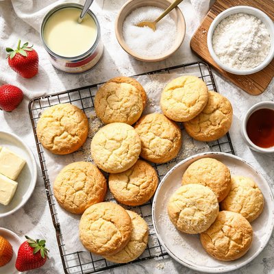 Image of Sweetened Condensed Milk Biscuits Cookies