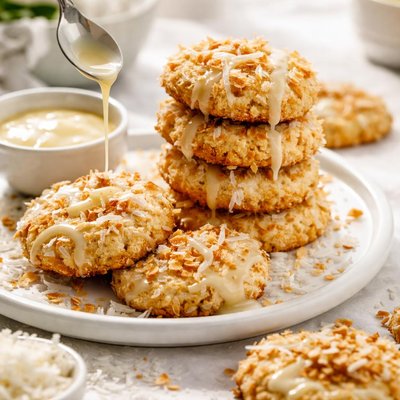 Image of Sweetened Condensed Milk Coconut Cookies Candy