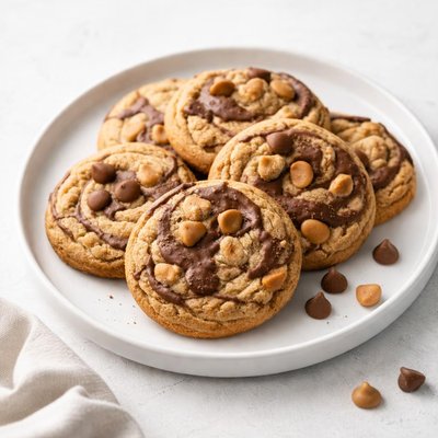 Image of Swirled Milk Chocolate Peanut Butter Morsel Cookies