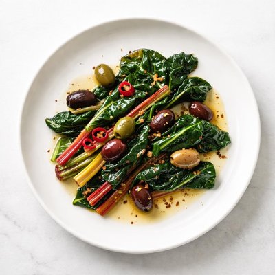 Image of Swiss Chard with Olives