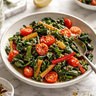 Image of Swiss Chard with Tomatoes