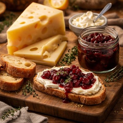 Image of Swiss Cheese and Cherry Spread