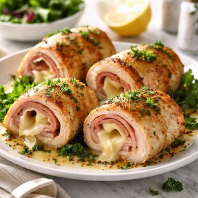 Image of Swiss Chicken and Ham Rollups