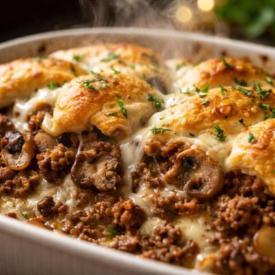 Image of Swiss Mushroom Runza Casserole