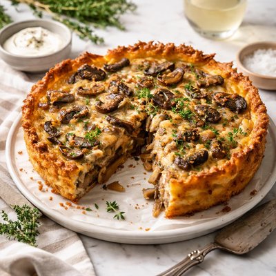 Image of Swiss Potato and Mushroom Pie