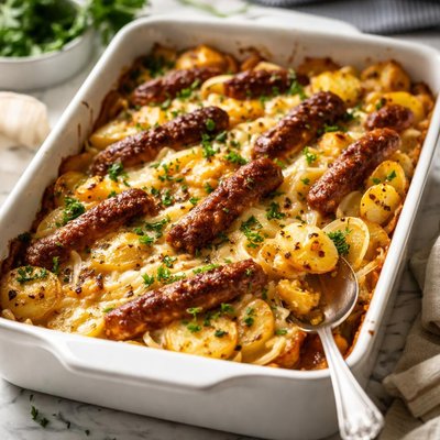 Image of Swiss Potato Sausage Bake