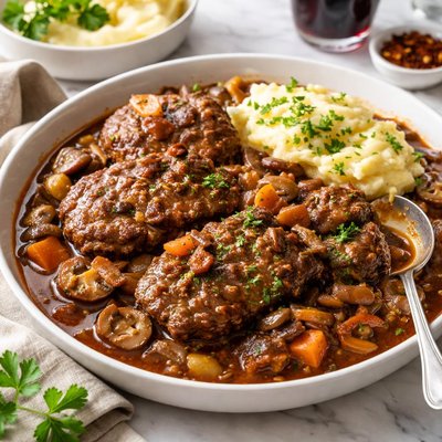 Image of Swiss Steak in Wine Sauce