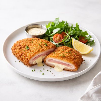 Image of Swiss Veal Supreme Escalope De Veau Cordon Bleu